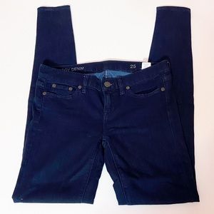 J CREW Leggy Denim Super Skinny Dark Wash Jeans